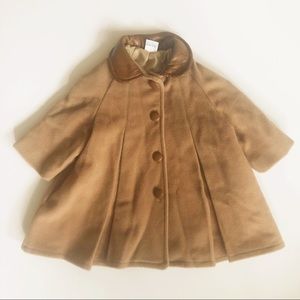 Vintage Wool Blend Dress Coat, Made in Italy